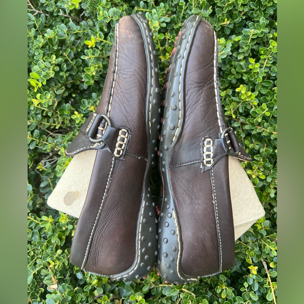 Born Loafers Women's Leather Dark Brown Size 7M W2765 - Picture 6 of 15